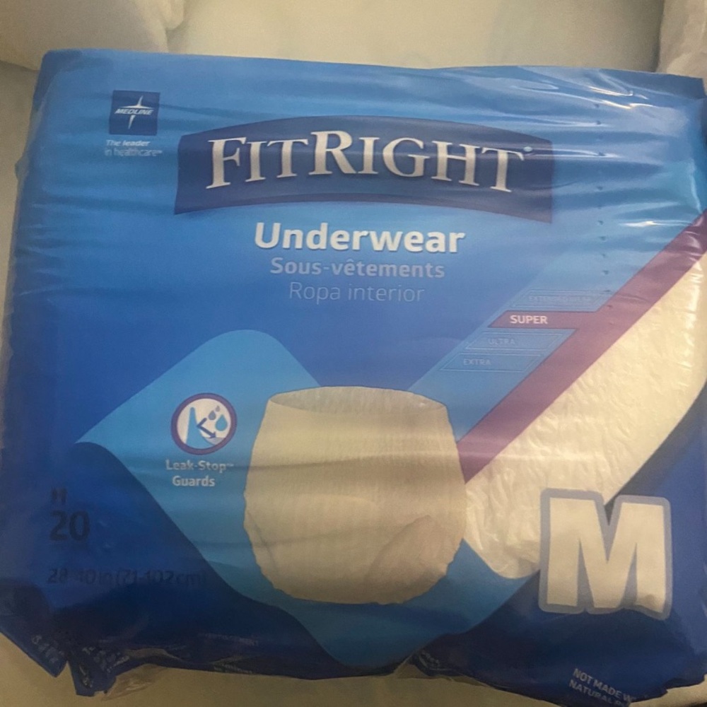 Bundle & Save!! 12 Packages of FitRight Adult Briefs/Underwear 20ct 2/$25